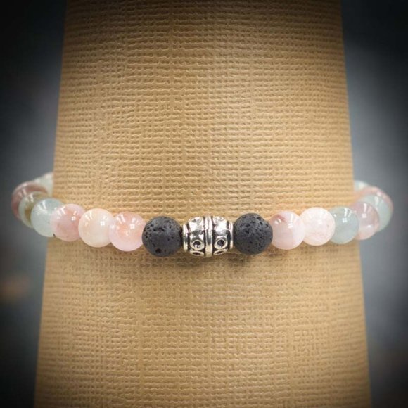 Beryl Aromatherapy Stretch Bracelet - Handmade to Order - Picture 1 of 2